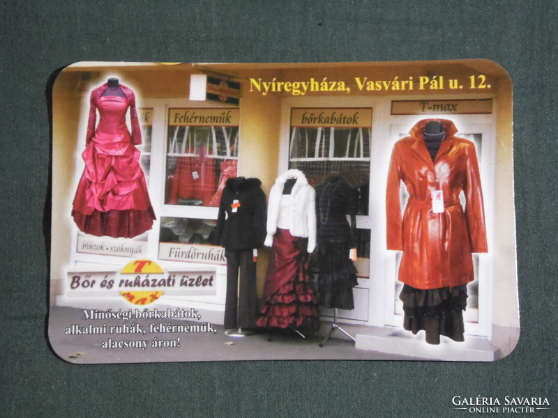 Kártyanaptár, Bőr és ruházati divat üzlet, Nyíregyháza, 2009, (6)