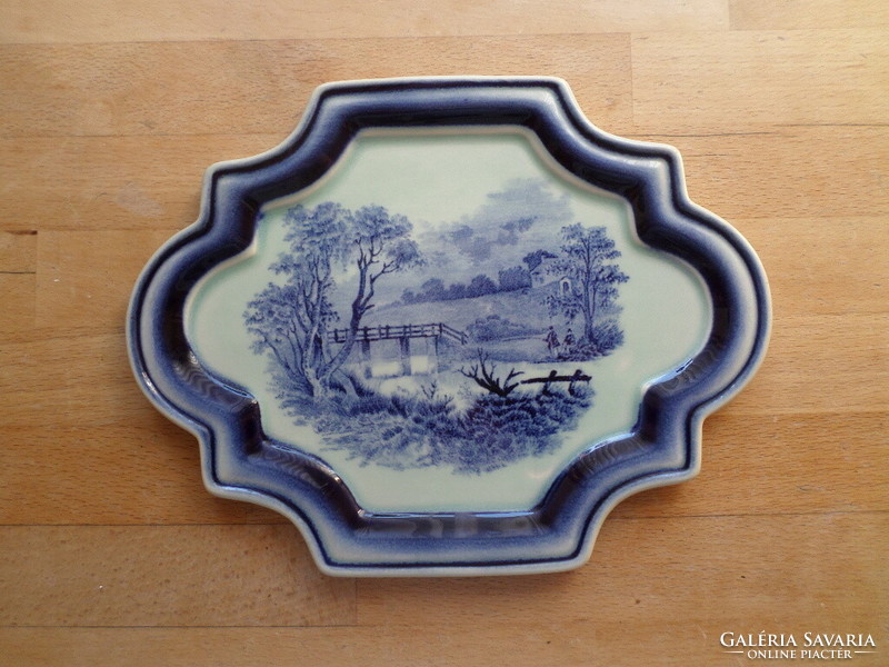 Boch Belgium porcelain plaque bowl