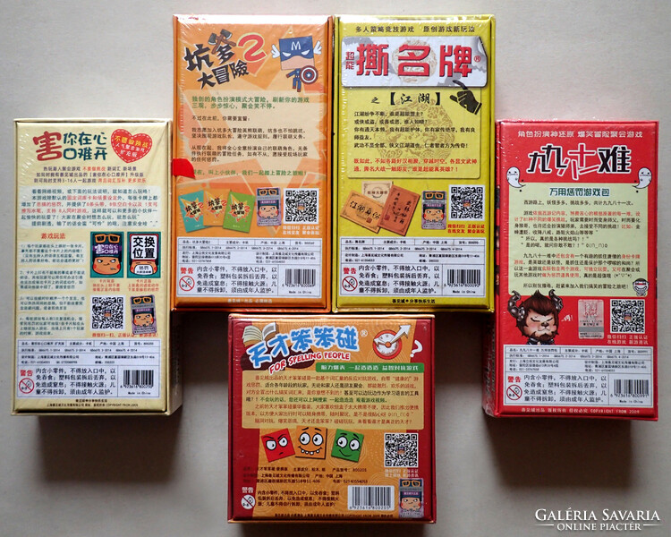 5 db új bontatlan eredeti kínai interaktív party kártya játék csomag kártyajáték társasjáték
