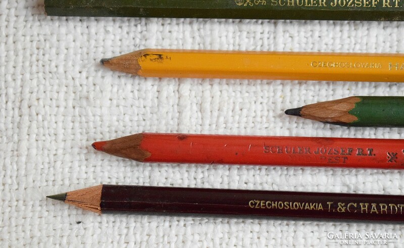 Pencil, józsef schuler r.T. , Mephisto , hardtmuth , turán , thebris , memorandum , copy iron 9pcs