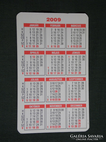 Card calendar, Kaposvár small machine repair shop, service, 2009, (6)
