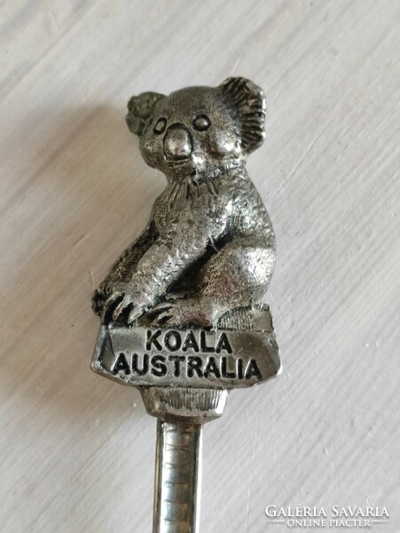 Australian kolala teddy bear handle silver plated alpaca teaspoon coffee spoon size