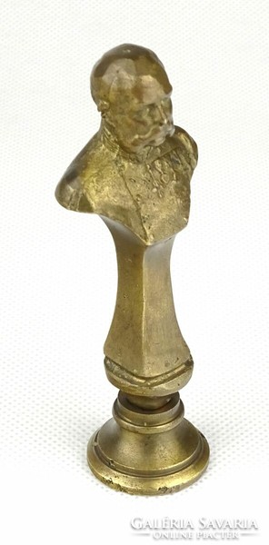 1F816 József Ferenc copper bust wax seal impression 9.5 Cm