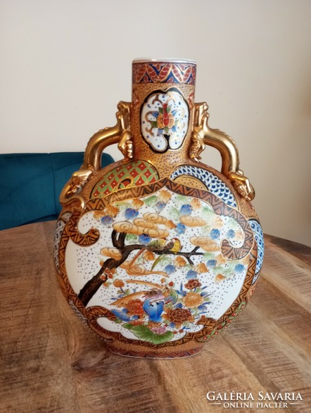 Chinese large hand painted vase