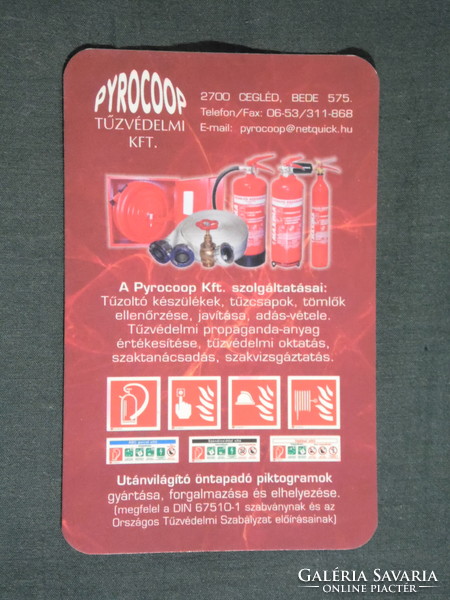 Card calendar, pyrocoop fire protection fire extinguisher kft. , Cegléd 2009, (6)