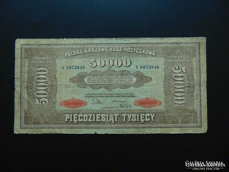 Lengyelország 50000 marek bankjegy 1922