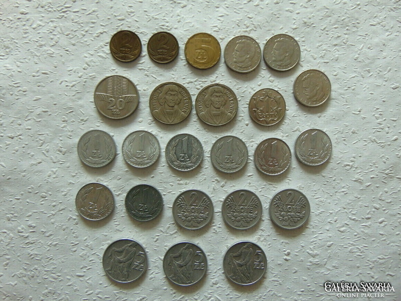 Poland zloty coin 24 pieces lot!