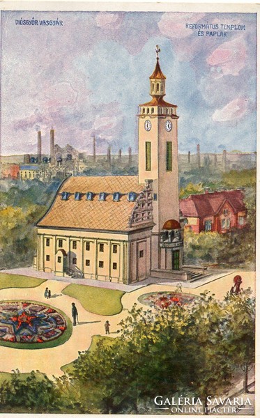 B - post 244 pure Hungarian cities and towns: diósgyőr iron factory