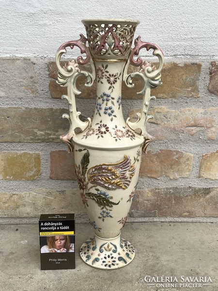 Large openwork Ignace Fischer vase