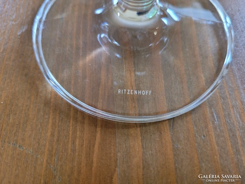 Ritzenhoff uniquely designed thick glass cup.