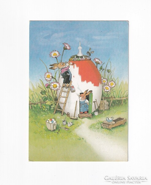 H:143 Húsvéti Üdvözlő képeslap "képzőművészeti"