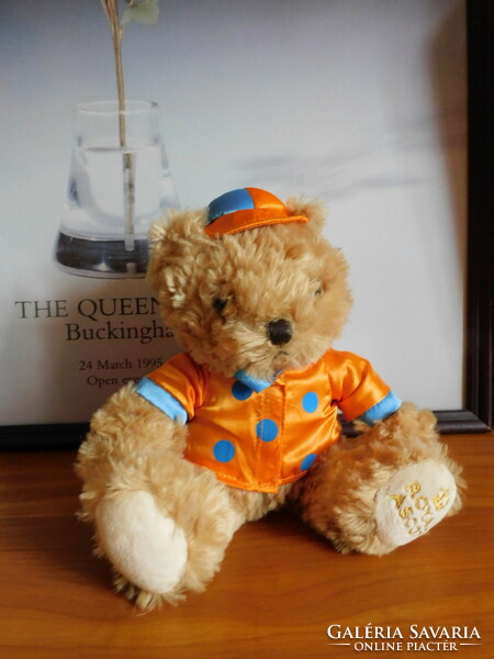 Royal ascot English teddy bear in jockey outfit