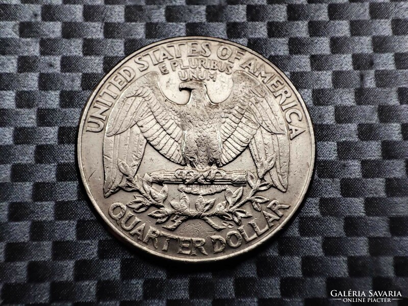 US ¼ dollar 1990 washington quarter mintmark d - denver