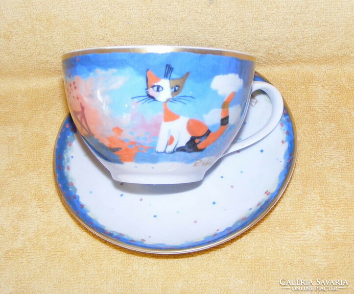 Rosina wachtmeister goebel cat large cup with coaster
