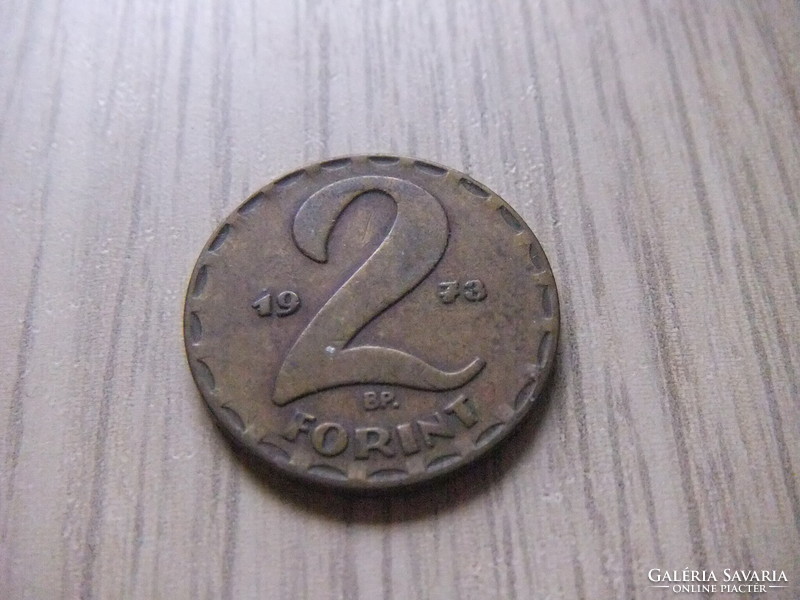 2 Forints 1973 rarer vintage Hungary