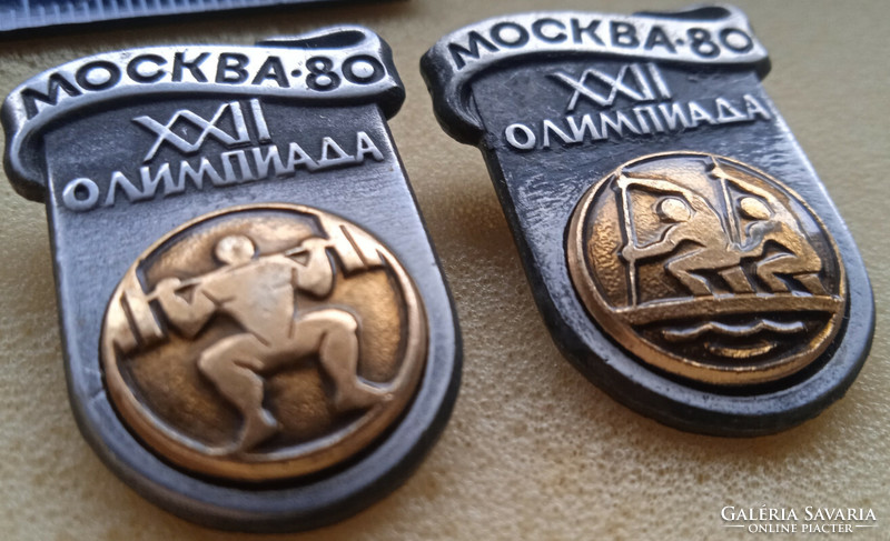 Russia Soviet Union Moscow Olympics-1980 sports badges (2)