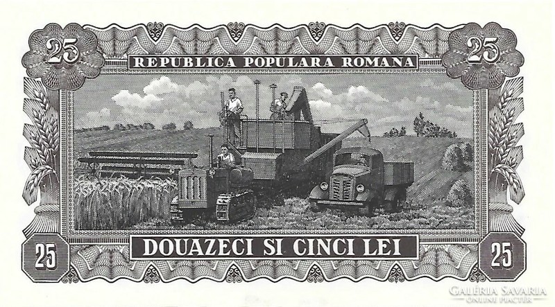25 lei 1952 Románia UNC Nagyon ritka