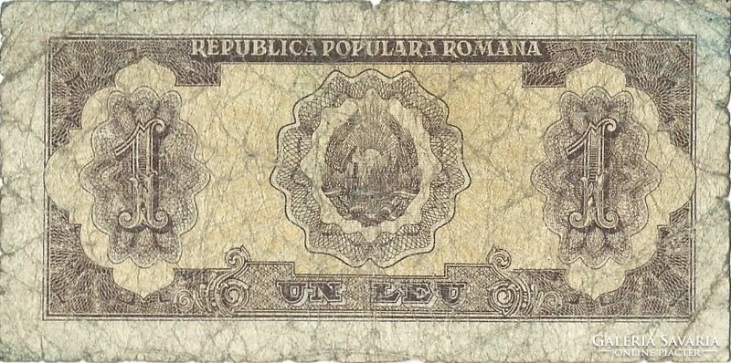 1 leu lei 1952 Románia 2.