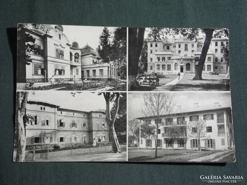 Postcard, Balaton Castle, mosaic details, resorts,