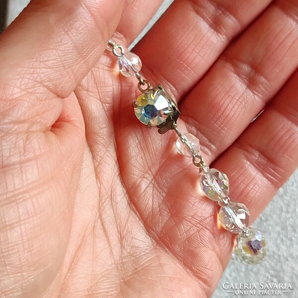 Aurora borealis crystal necklace 46cm