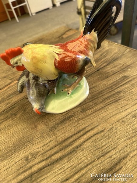 Drasche ceramic rooster