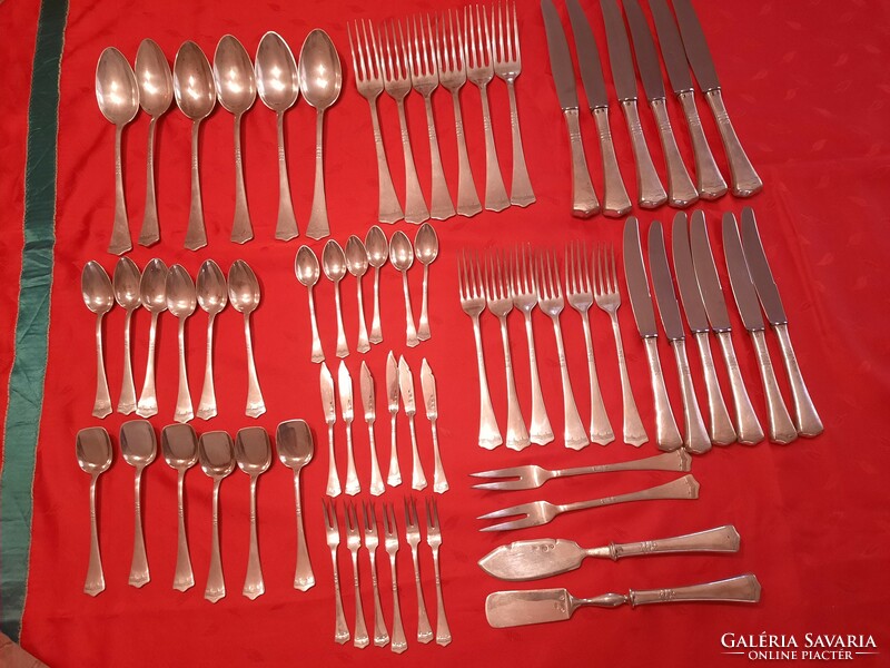 64 pieces of silver cutlery