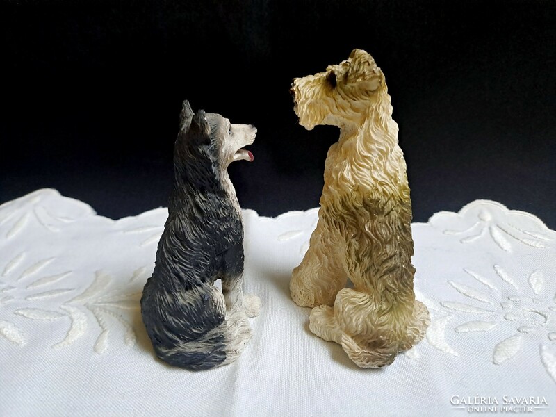 2 very cute and special dog statues