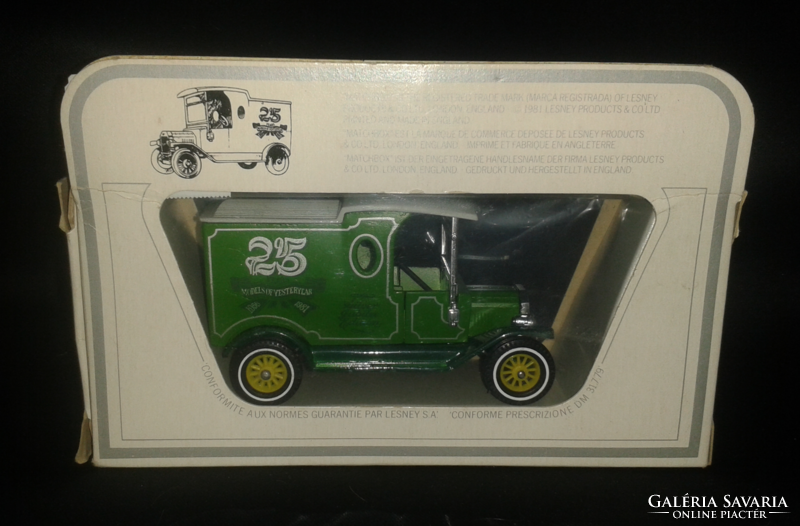 Matchbox Y-12 1912 Ford model T "25Years Model Of Yesteryear" - Made in England (1981) dobozban