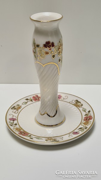 Zsolnay butterfly candle holder #1858