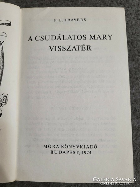 P. L.Travers: A csudálatos Mary visszatér (Második kiadás)