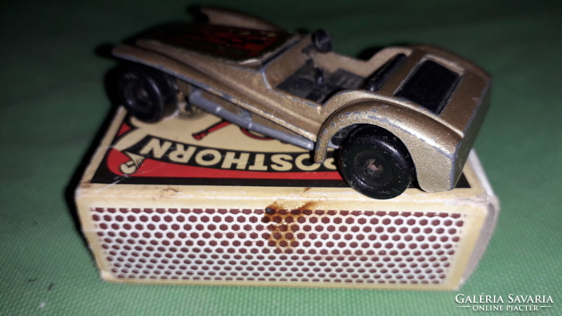 Retro Hungarian hobby-car - gold color - 1971. Lotus super sports car 1:64 scale according to the pictures