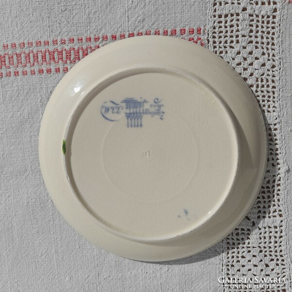 Antique Zsolnay old bamboo decorative saucer