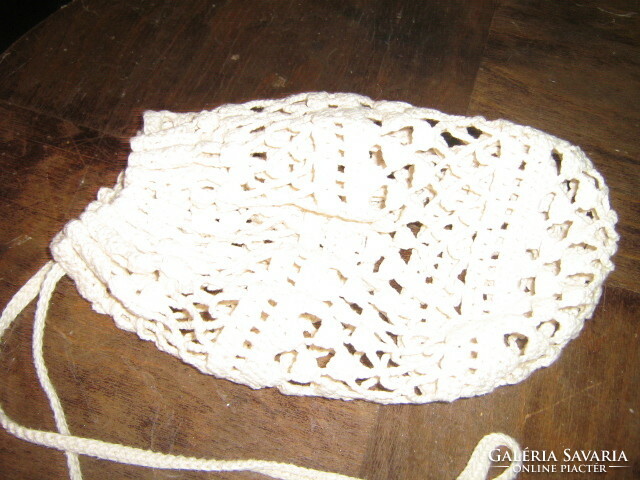 Charming antique hand crocheted small bag