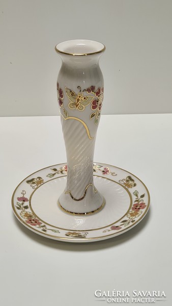 Zsolnay butterfly candle holder #1859