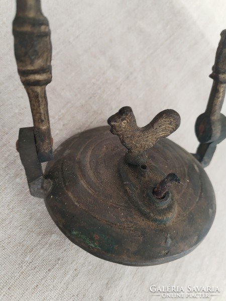 Rooster, miner's oil lamp - decorative object