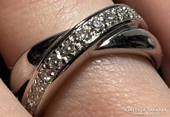 ELADÓ!!  Kis méretű, női  Christ Design  fehérarany gyűrű