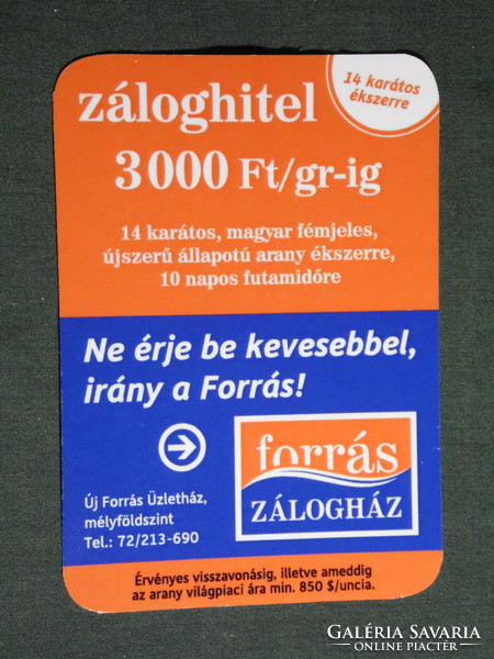 Card calendar, source pledge jewelry store, Pécs, 2010, (6)