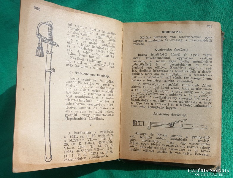 Pocket book of the Hungarian Royal Gendarmerie 1937