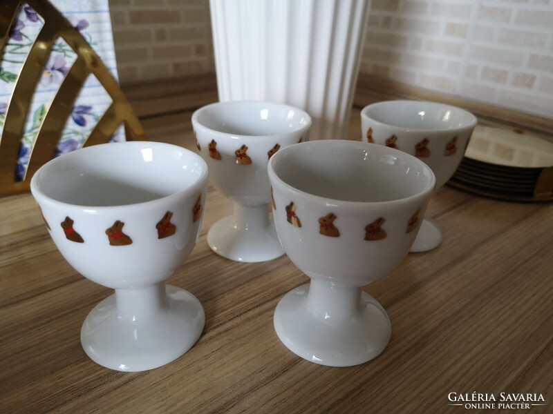 Lindt, gold bunny porcelain egg cups
