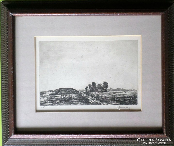 Jenő Barcsay: lowland landscape (Makó 1923)