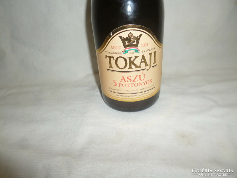 Tokaji aszú bor 2001 év 5 puttonyos 0,5liter