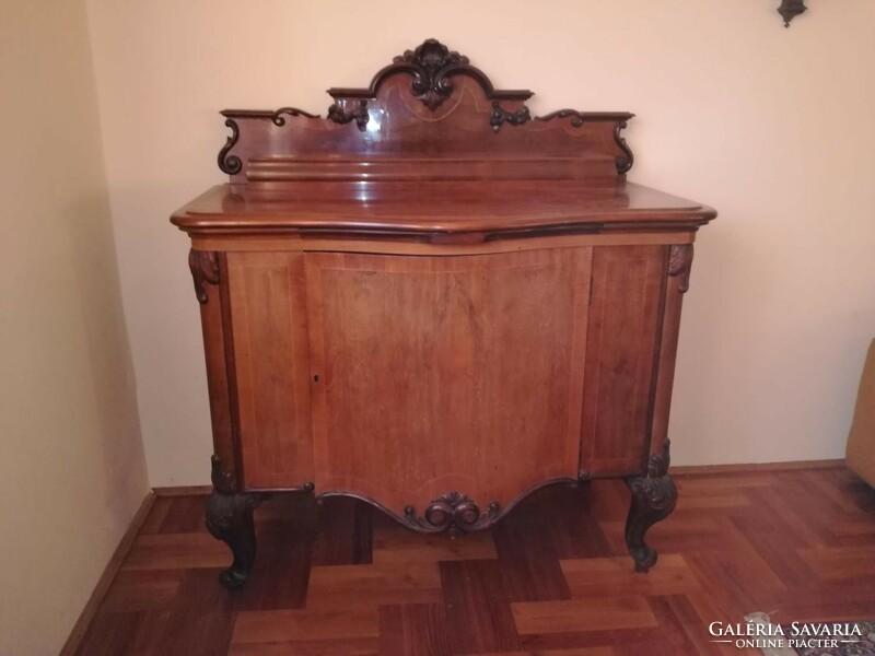 Antique neo-baroque sideboard (glass chair)