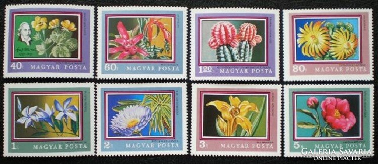 S2714-21 / 1971 flowers - flowers of botanical gardens stamp series postal clear