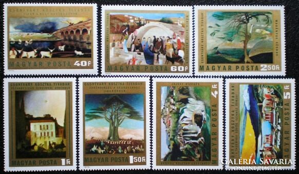 S2893-9 / 1973 paintings x. - Csontváry stamp line post office