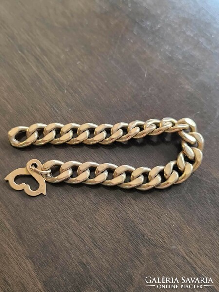 18 Carat gold bracelet 21 gr, 19.5 cm long, 1.2 cm wide