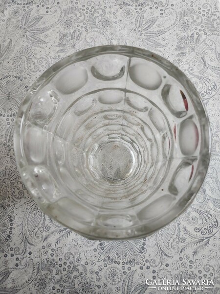 Üveg váza pöttyös mintával