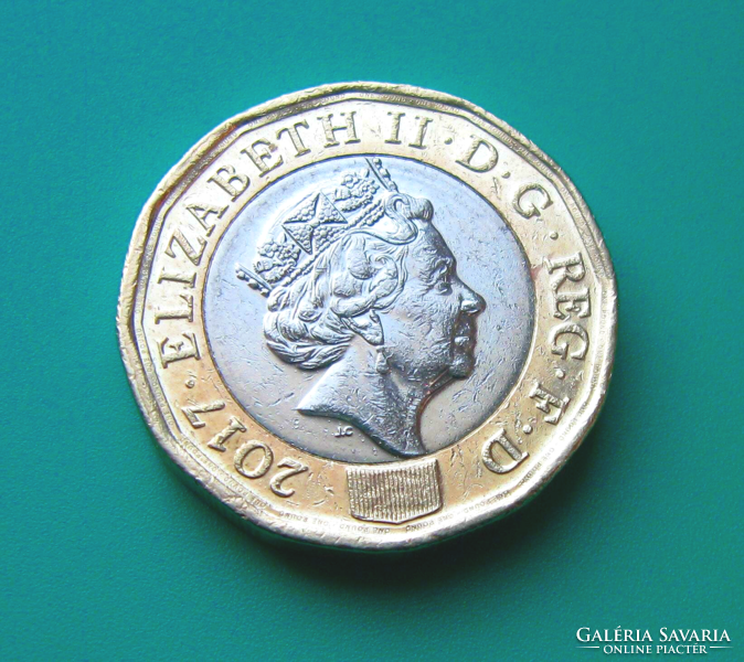 Egyesült Királyság – 1 font – 2017 - II. Erzsébet királynő