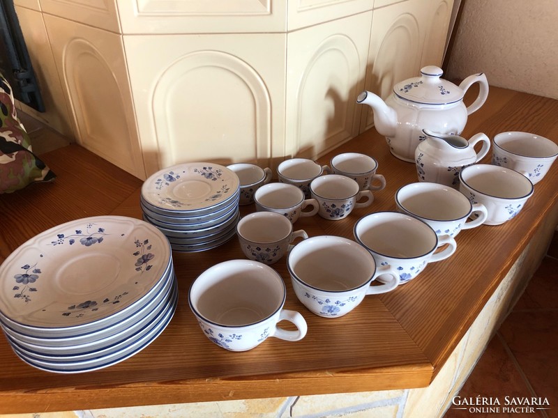 Herend village pottery glazed ceramic tea set