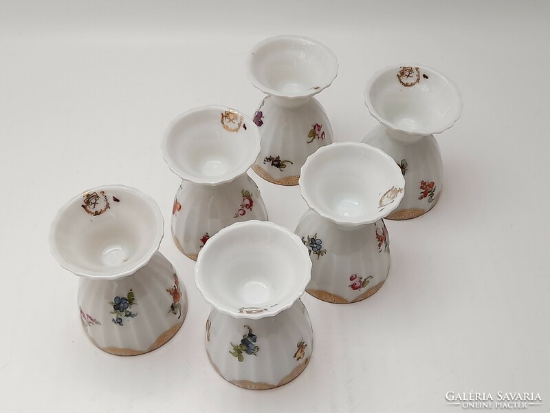 Ludwigsburg porcelain egg trays, 6 in one