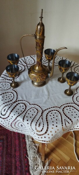 Indian copper tea set